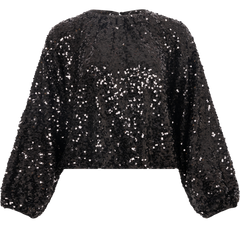 Sif Sequins Blouse - Black