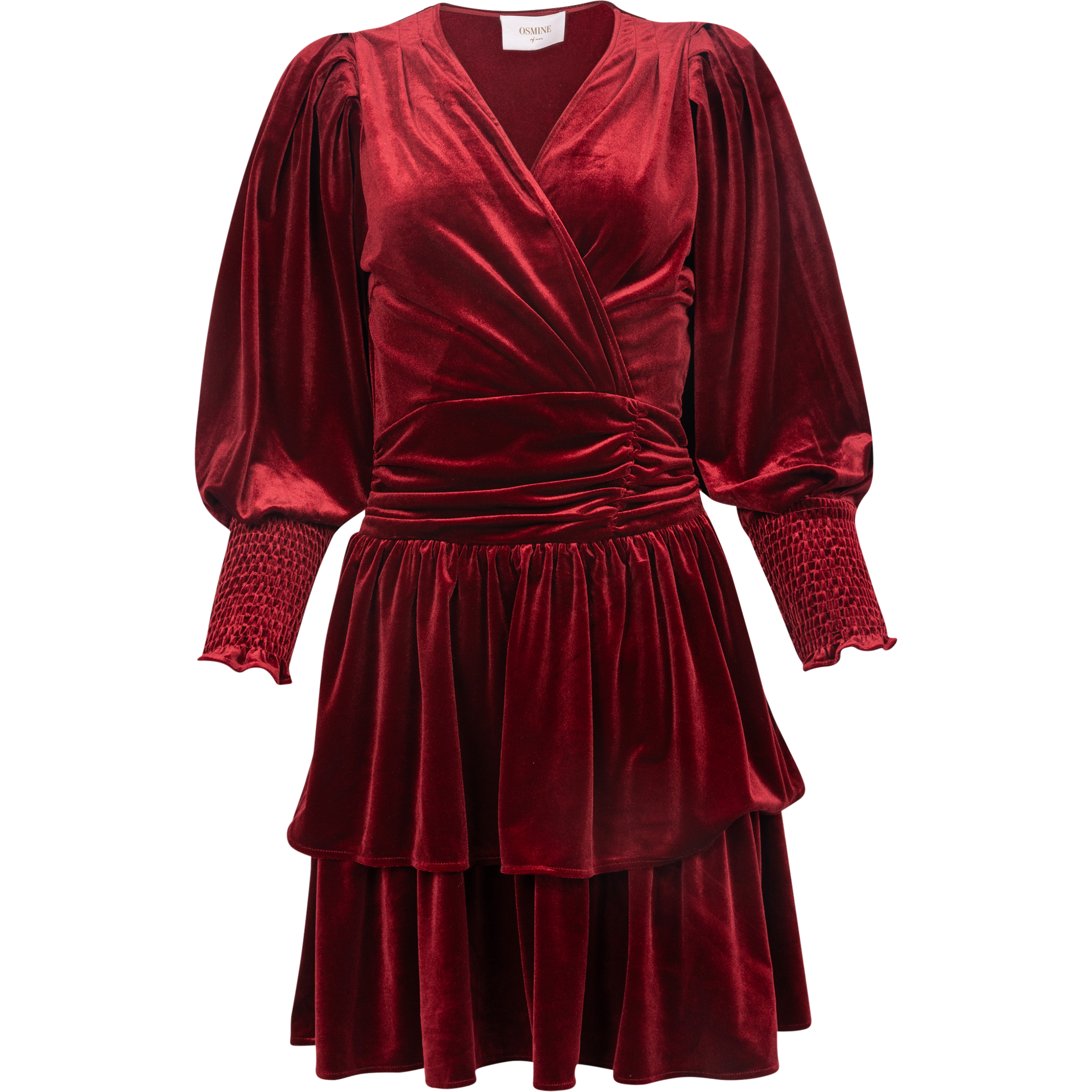 Jade Velvet Dress - Red