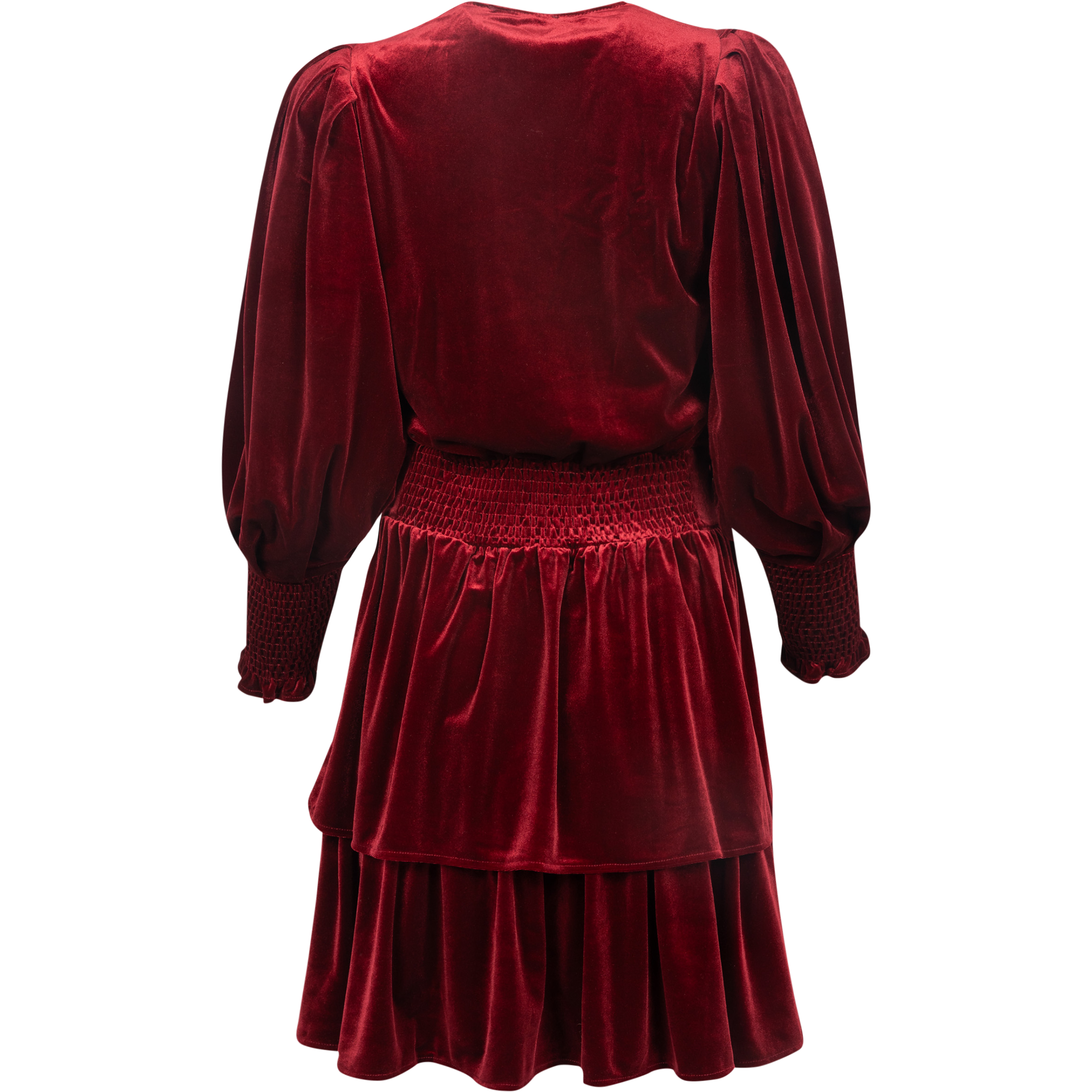 Jade Velvet Dress - Red