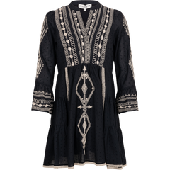 Tasha Embrodery Dress - Black