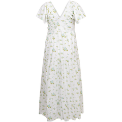 Romy Dress - Mint Rose Print