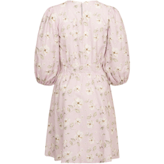 Clara Dress - Lavender Peony Print