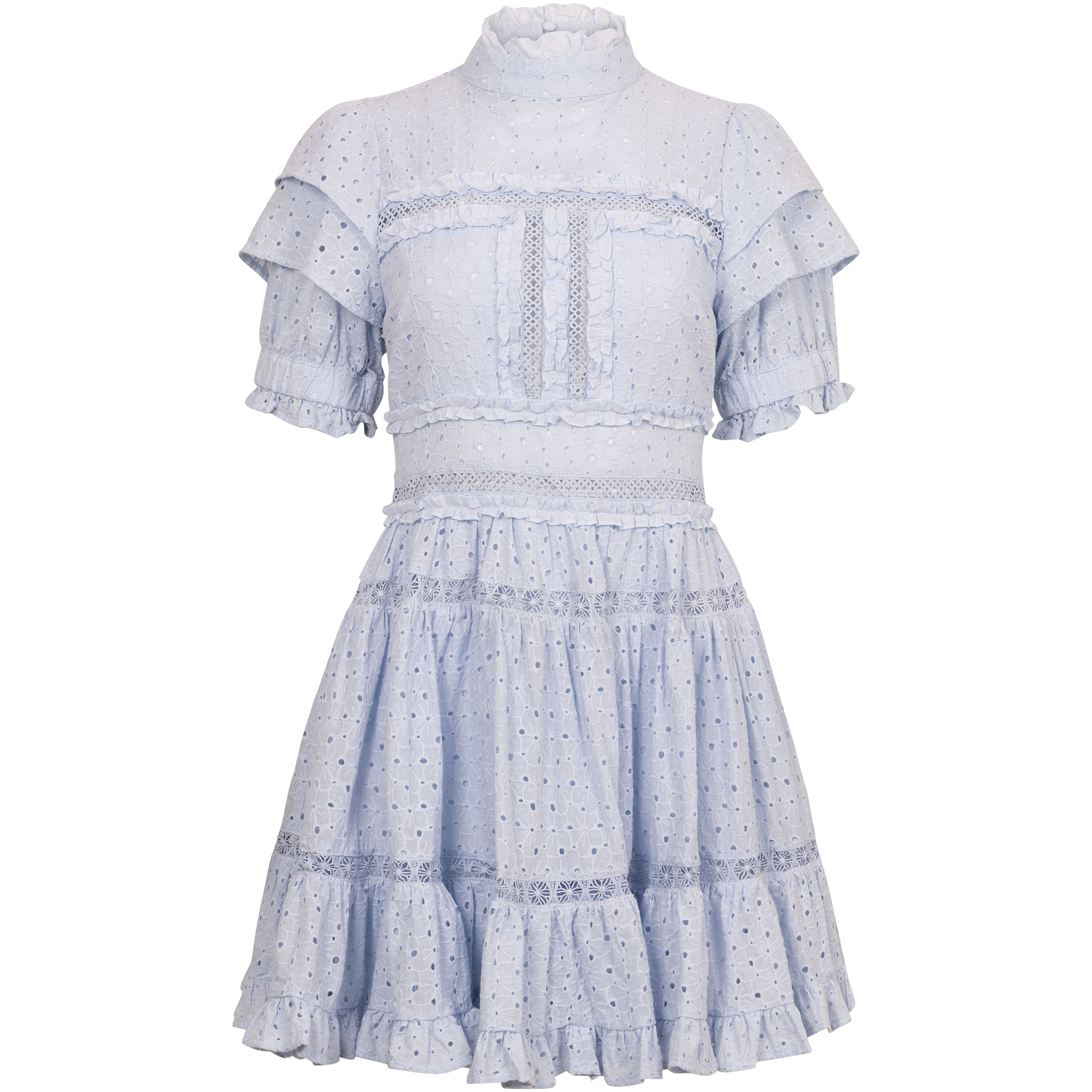 Iro Mini Lace Dress - Light Blue