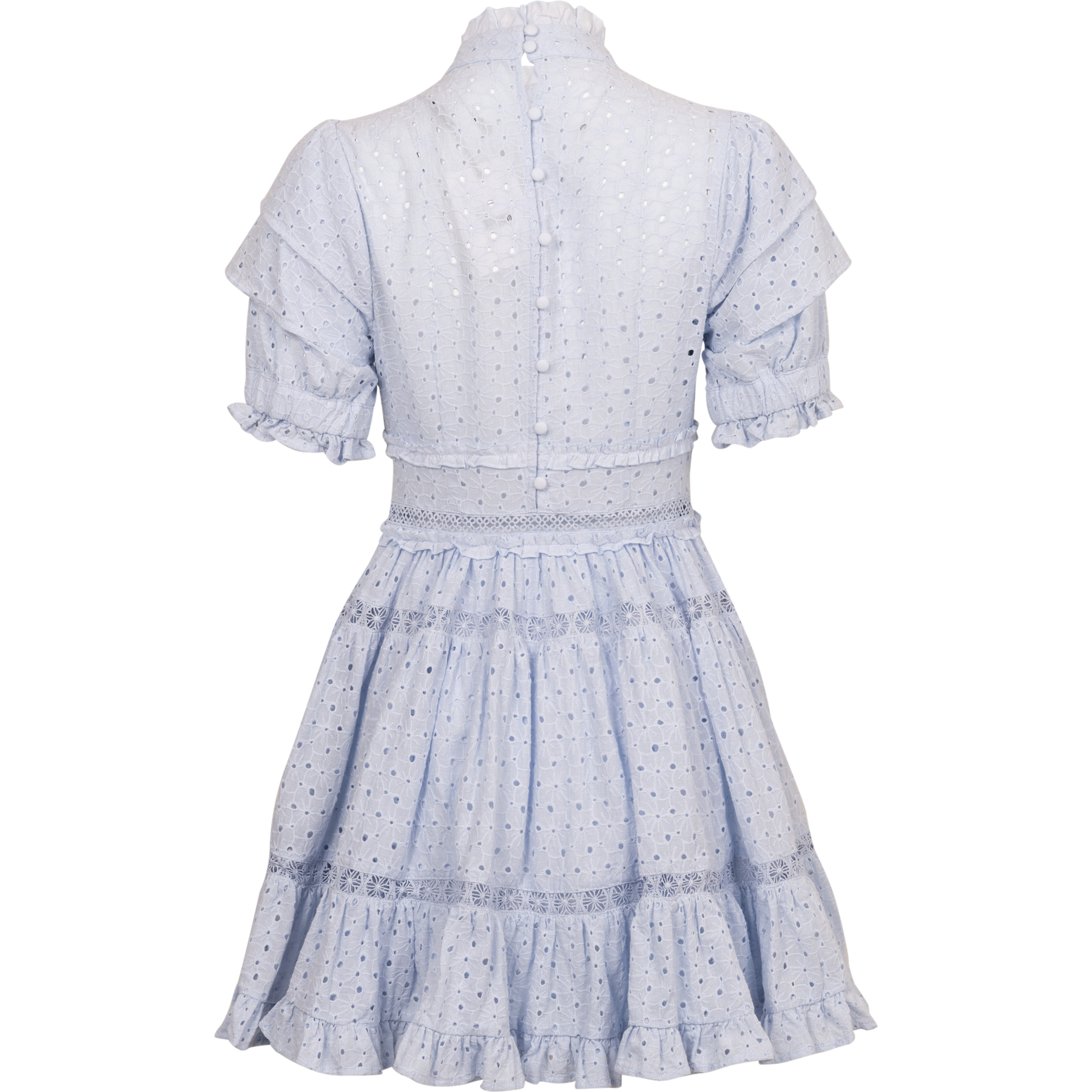 Iro Mini Lace Dress - Light Blue