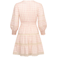 Inez Dress - French Ditsy Pink