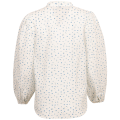 Amalfi Crepe Blouse - Blue Amaryll