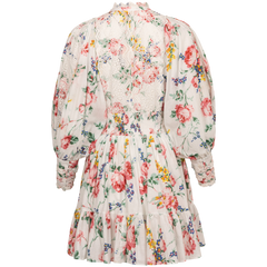 Cotton Slub Mini Dress - Rose Bouquet