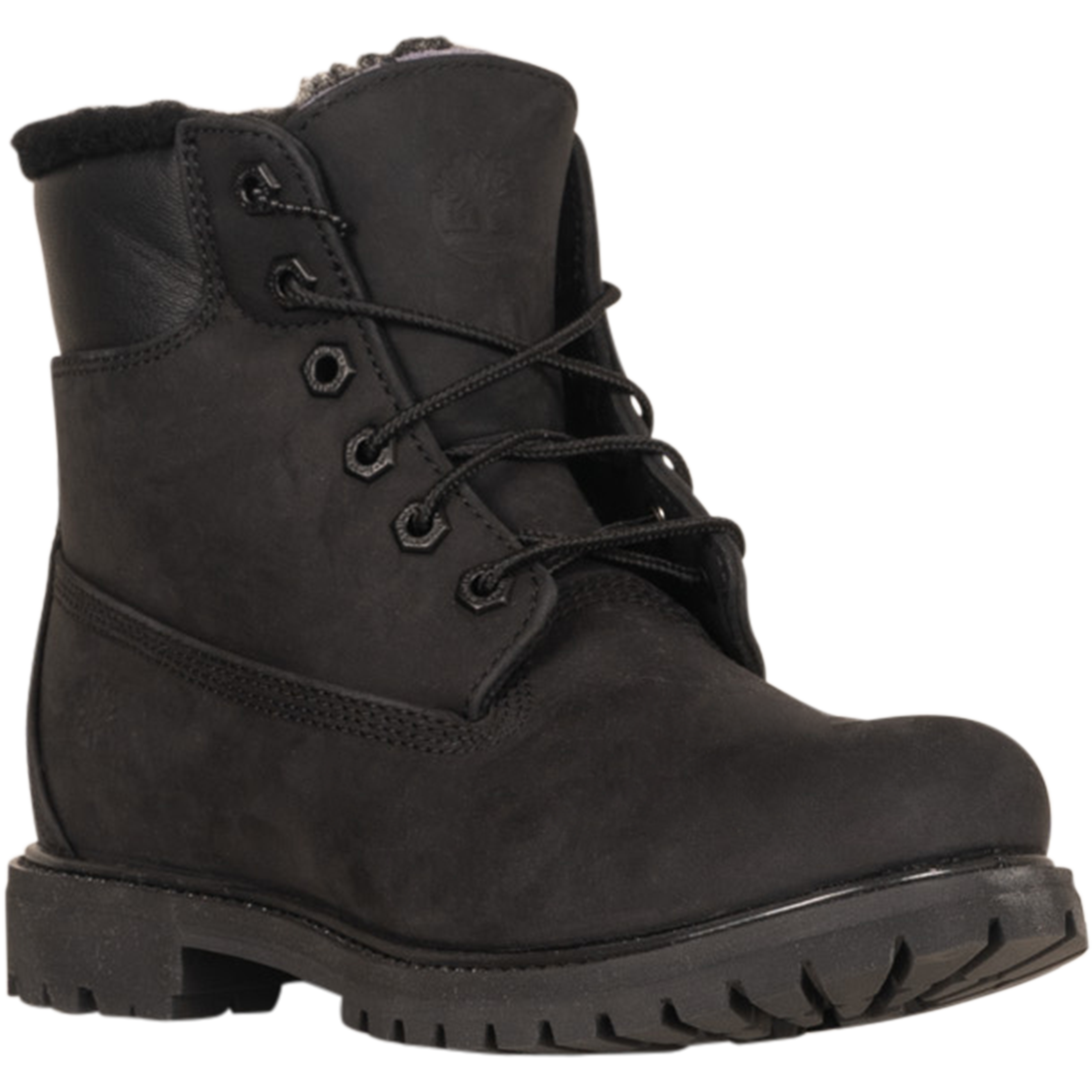 Timberland Premium 6 Inch Fur Lined Waterproof Boot - Black