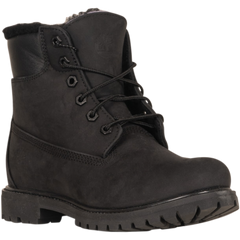 Timberland Premium 6 Inch Fur Lined Waterproof Boot - Black