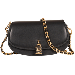 Mila Small Chain Sling Messenger Bag - Black