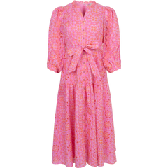 Valerie Dress Eyelet - Pink
