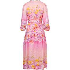 Valerie Linen Dress - Pink