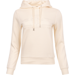 Regular Tonal Shield Hoodie - Linen