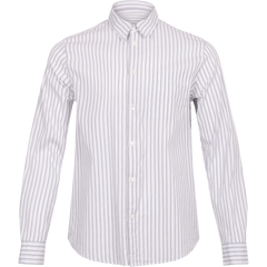 Timothy Paper Poplin Shirt - White Stripes