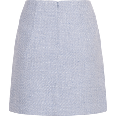 Abriella Hw Skirt - Chambray Blue