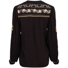Leonie Embrodery Top - Black