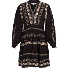 Luna Embrodery Dress - Black