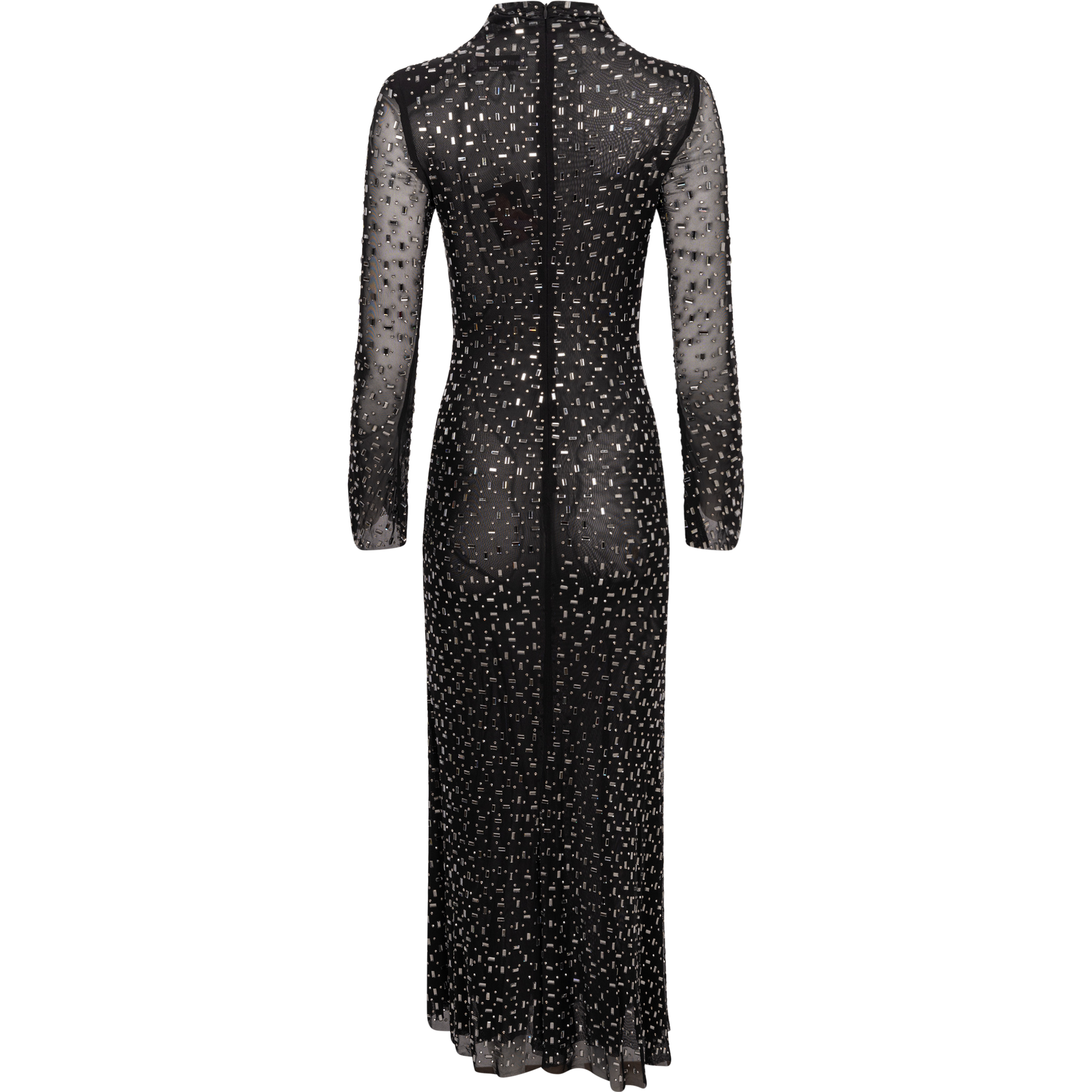 self portrait black square rhinestone mesh midi dress self-portrait - Black Rhinestone Mesh Cut Out Maxi Dress