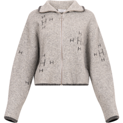 Iben Zip Jacket - Grey With Dark Details