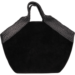 Aura Bag L - Black Suede