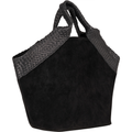 Aura Bag L - Black Suede