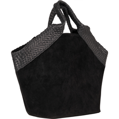 Aura Bag L - Black Suede