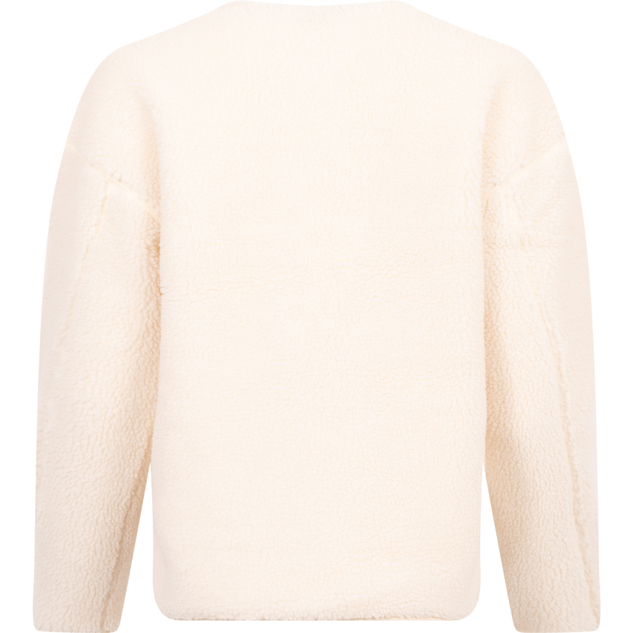 Sherpa Fleece Bomber - White Smoke