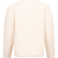 Sherpa Fleece Bomber - White Smoke