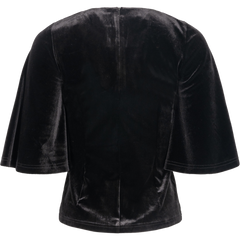 Lucia Velour Top - Black