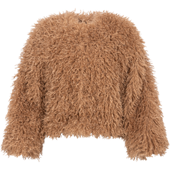 Faux Fur Jacket - Camel