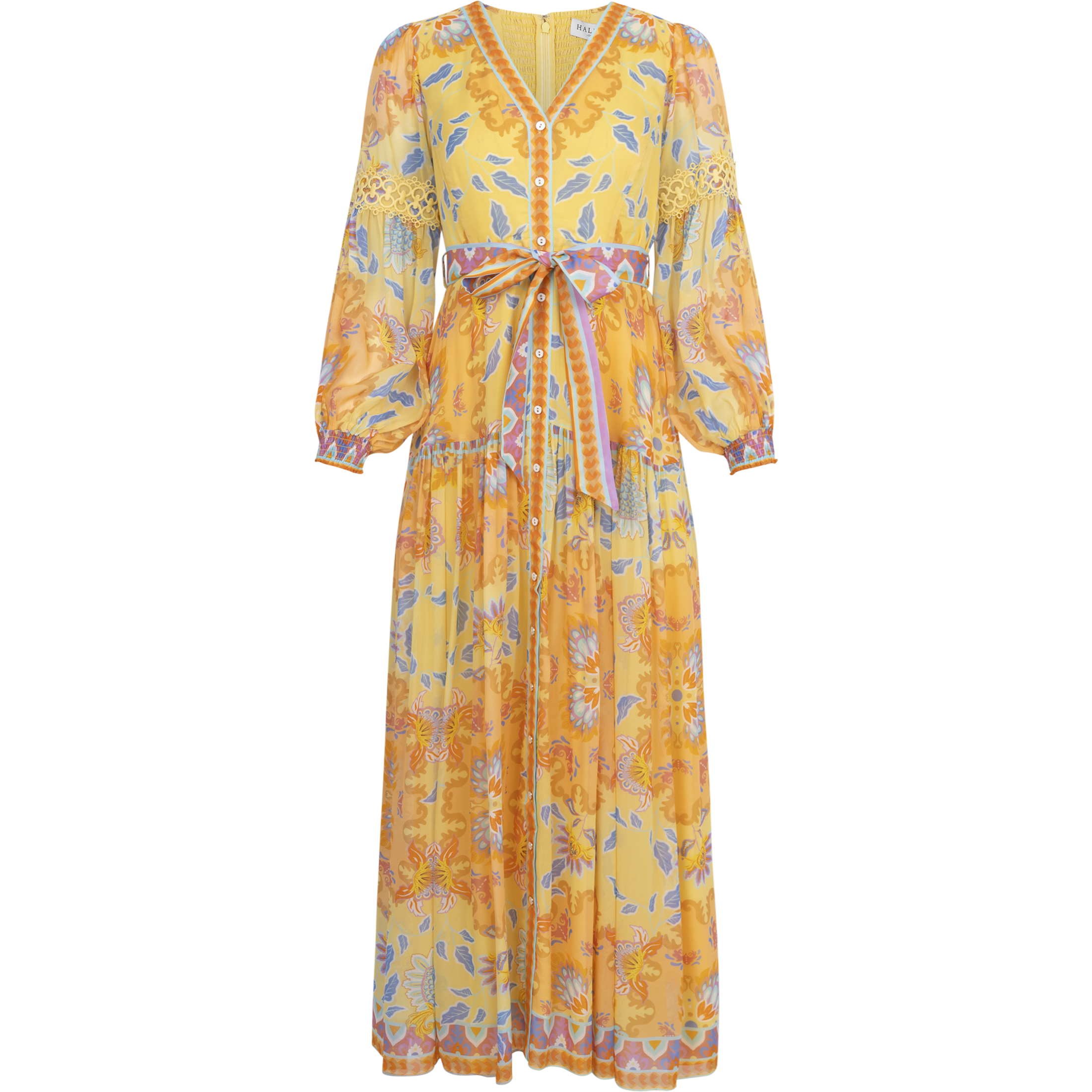 Sophie Long Dress - Yellow