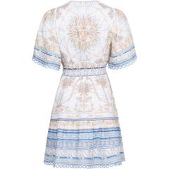 Callie Linen Dress - Light Blue