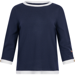 Helen Top - Marine/Ecru
