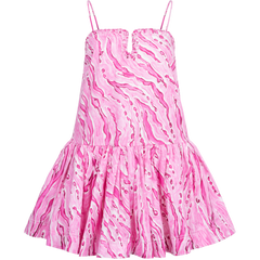 Willow Sweetheart Mini Dress - Dappled Flame