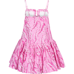Willow Sweetheart Mini Dress - Dappled Flame