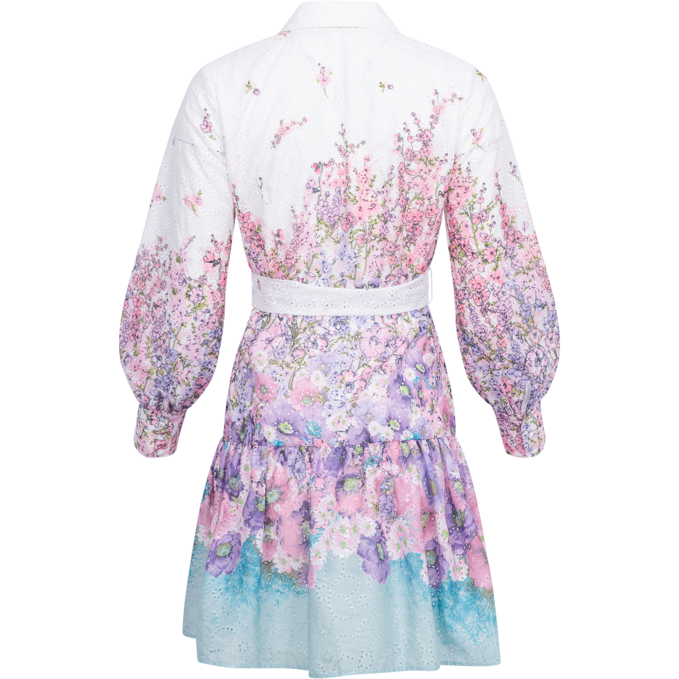 Berta Mini Dress - Lavender Garden