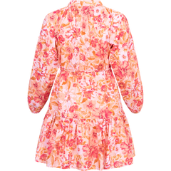 Alia Dress - Coral Garden Linen