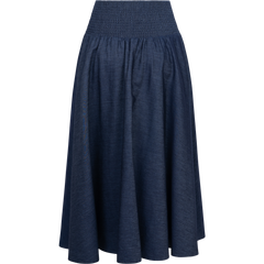 Denim Skirt - Dark Blue Denim