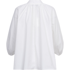 Poplin Bohemian Blouse - White