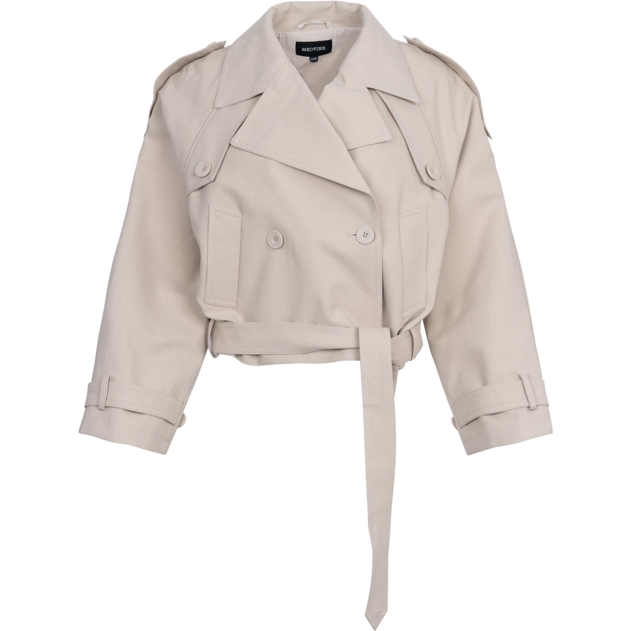 Bobby Canvas Trench Jacket -  Crème