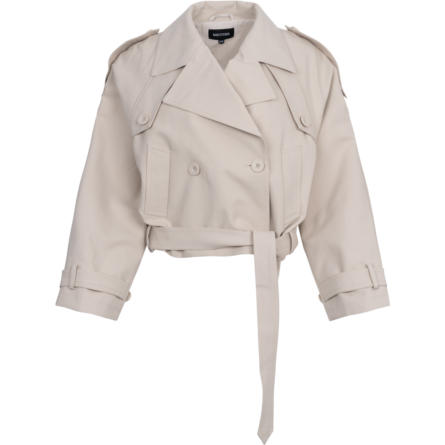 Bobby Canvas Trench Jacket -  Crème