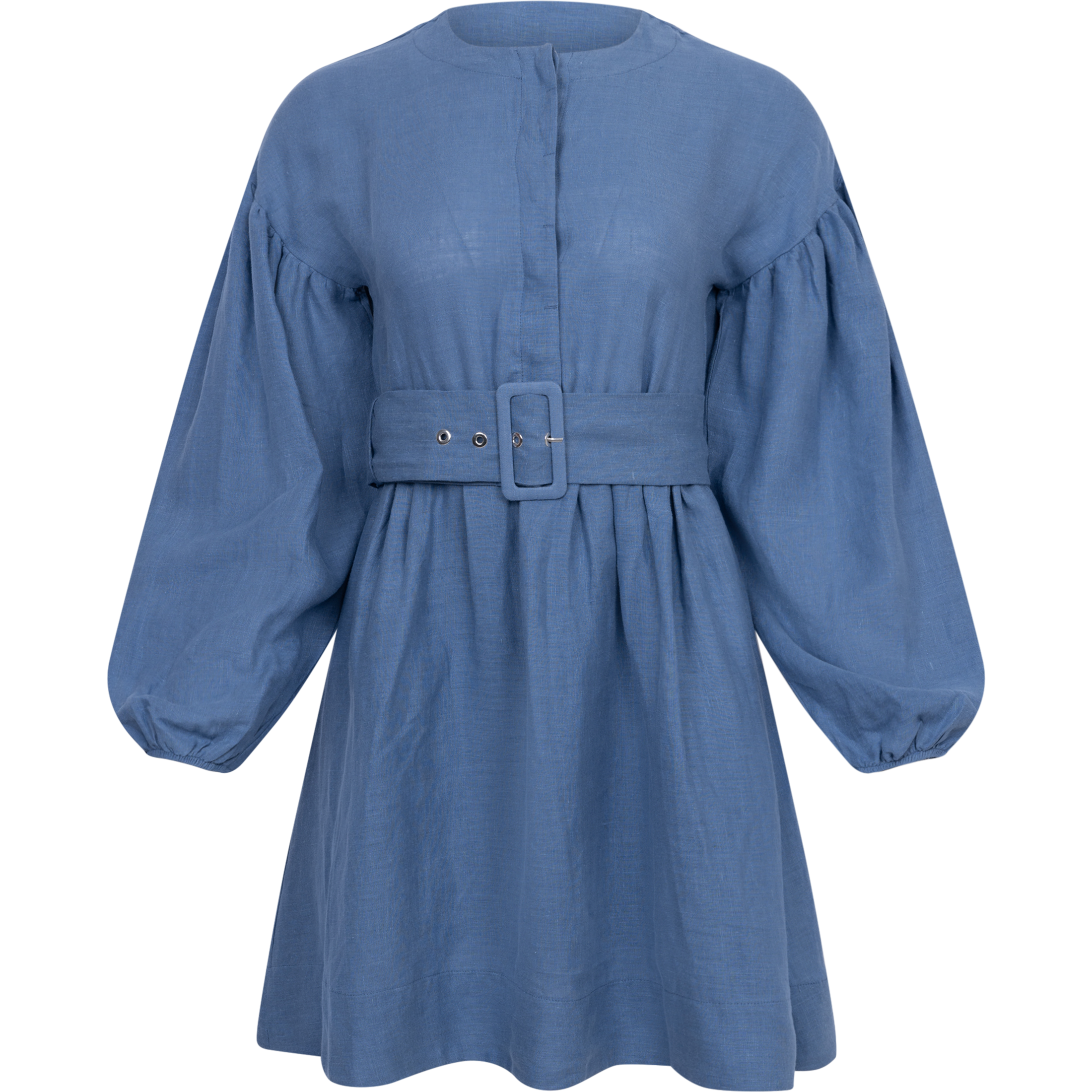 Aino Linen Dress - Jeans Blue