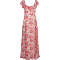 Dotted Georgette Maxi Dress - Brushed Blossom