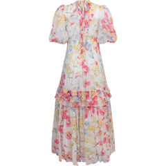 Chiffon Tieback Gown - Wildflowers