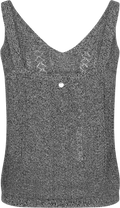 Cressida Melange Knit Top - Black
