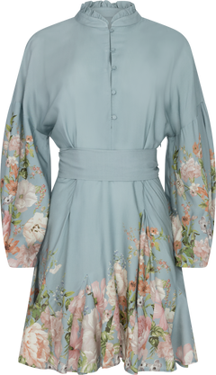 Aliah Flora Dress - Blue Garden