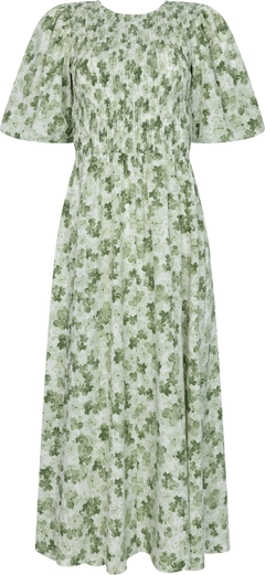 Tabita Dress - Green/White