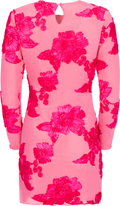 Malouic Mesh Dress - Fuchsia Pink Flower