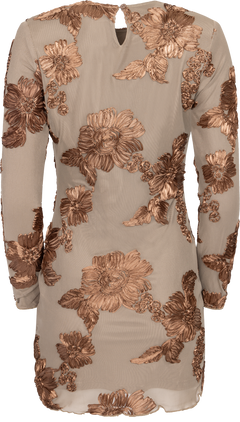 Malouic Mesh Dress - Mocca Flower