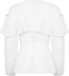 Frill Blouse - Offwhite